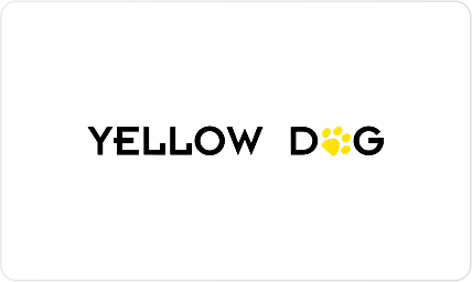 Yellow dog logo