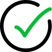 Circle with check mark icon