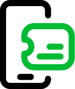 ticket on phone icon