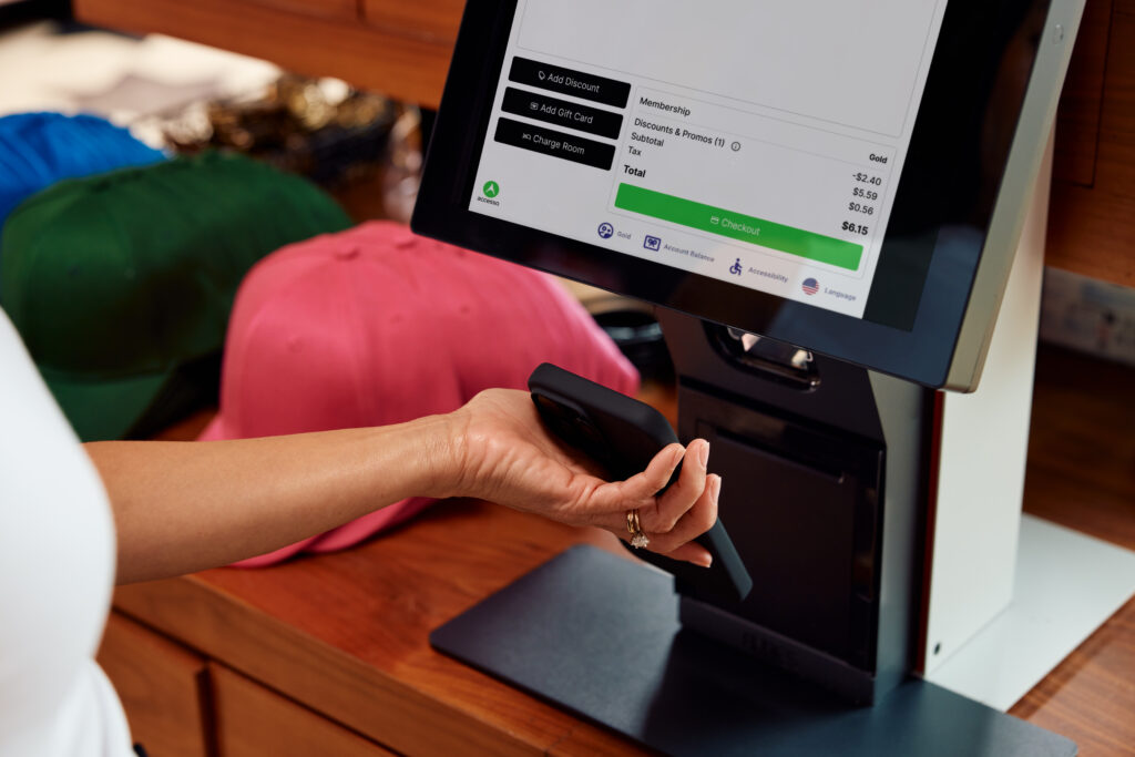 Mobile checkout at POS system