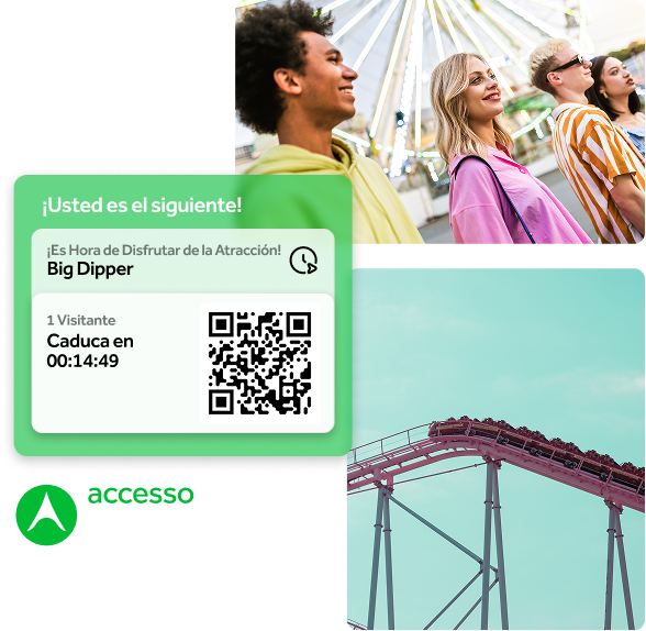 Haga que los visitantes estén en movimiento, disfrutando de las atracciones, comiendo y comprando. 