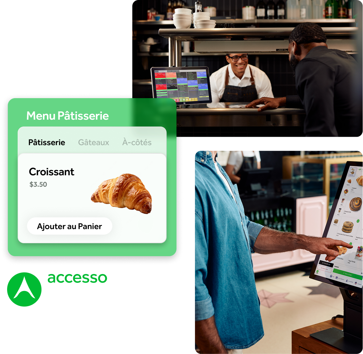 Restauration et vente au détail. Rapide et fluide.