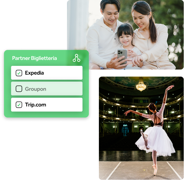 Maggiore portata. 
Più vendite. 
Un unico canale. 