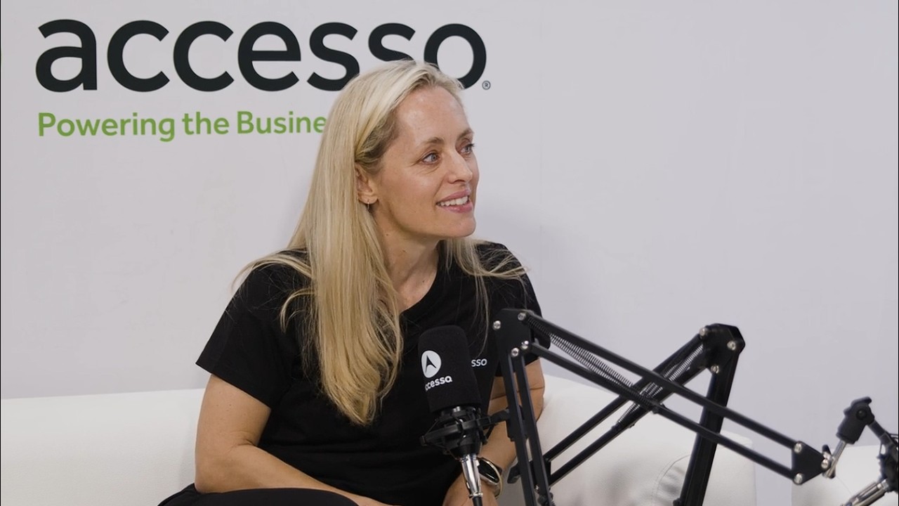 Angie Judge speaking on accesso Podcast